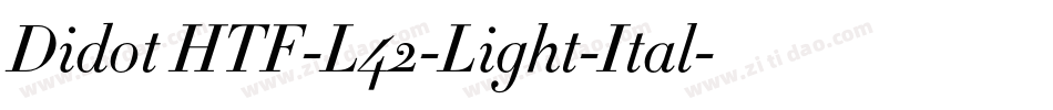 Didot HTF-L42-Light-Ital字体转换